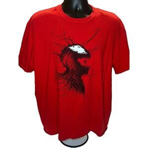 Marvel Carnage Red T-Shirt Graphic Tee Men’s Size 2XL Venom Spider-Man Villain